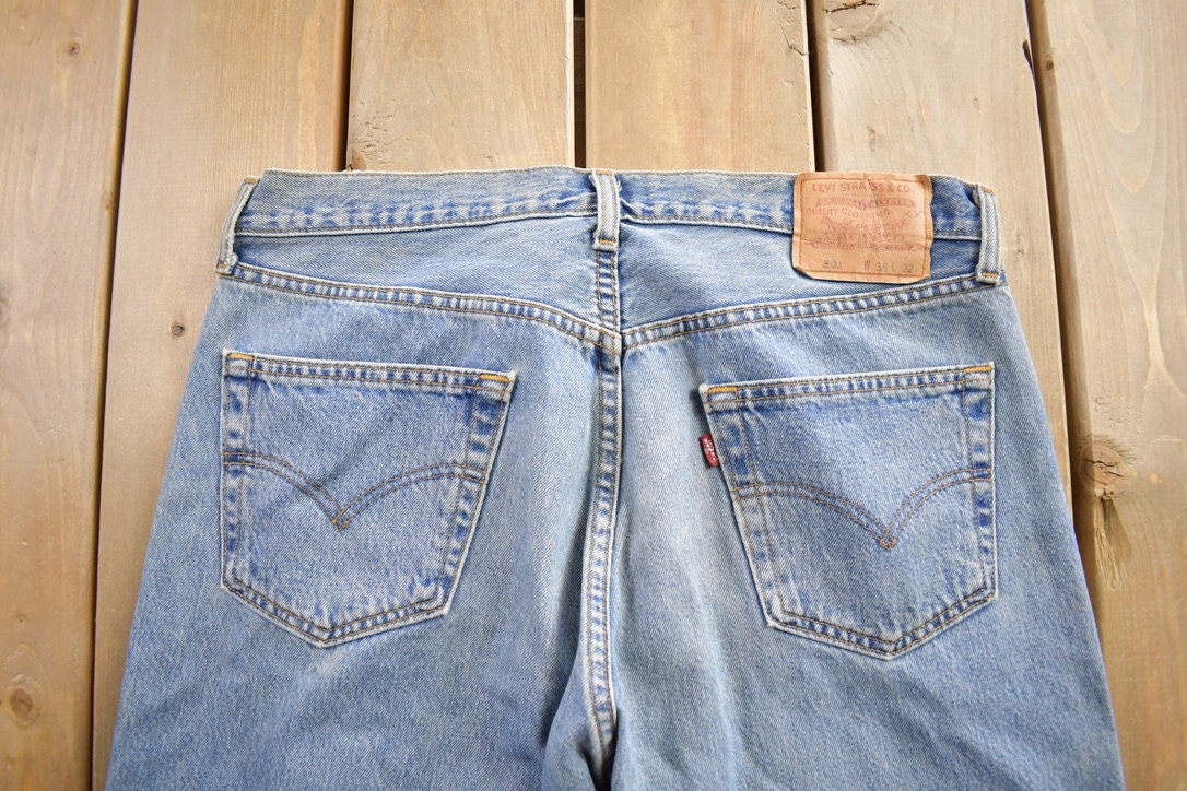 Vintage 1990s Levi's 501 Jeans Made In USA Size 36x32