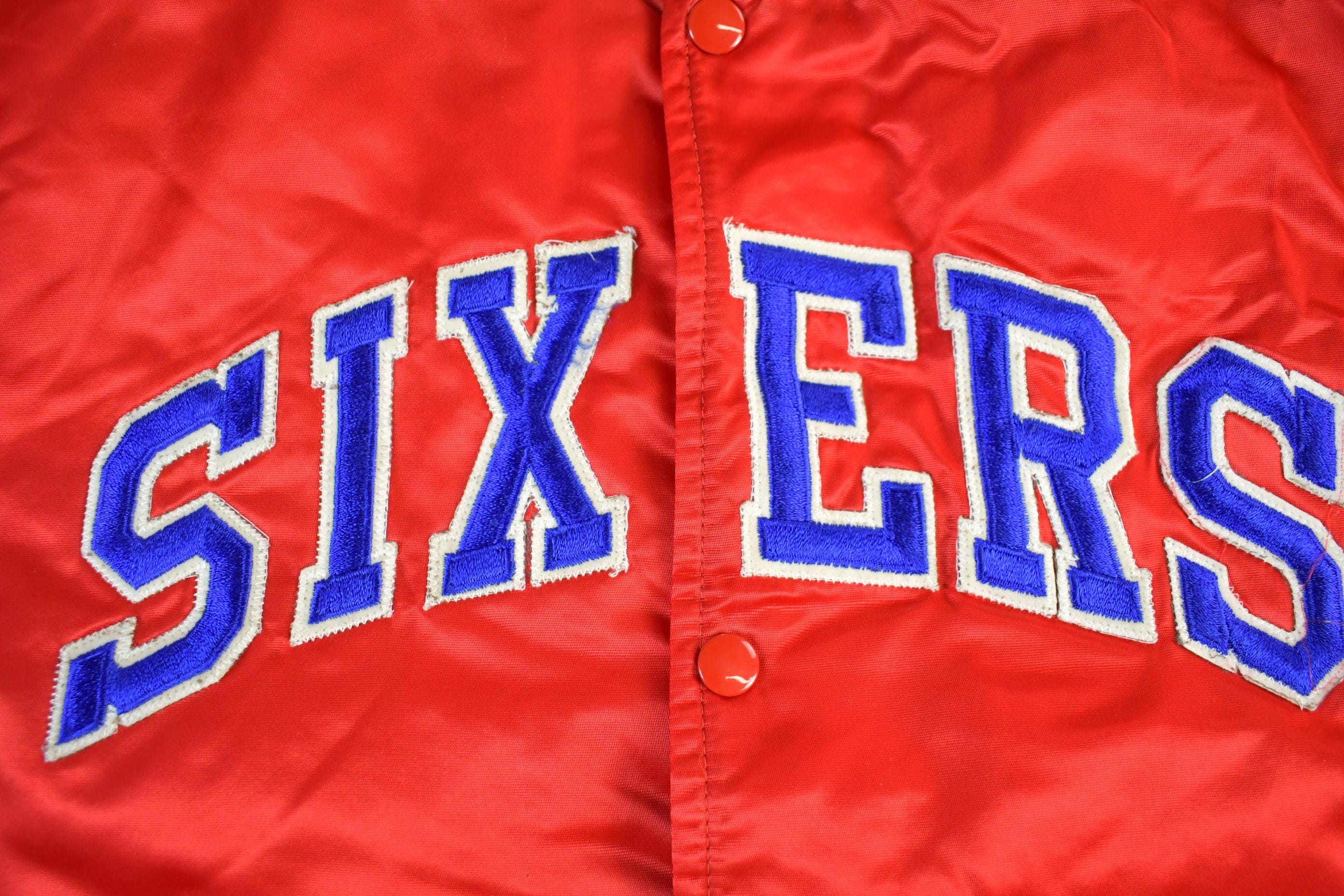 Vintage 1990s Philadelphia 76ers Starter Satin Jacket Men's 2XL
