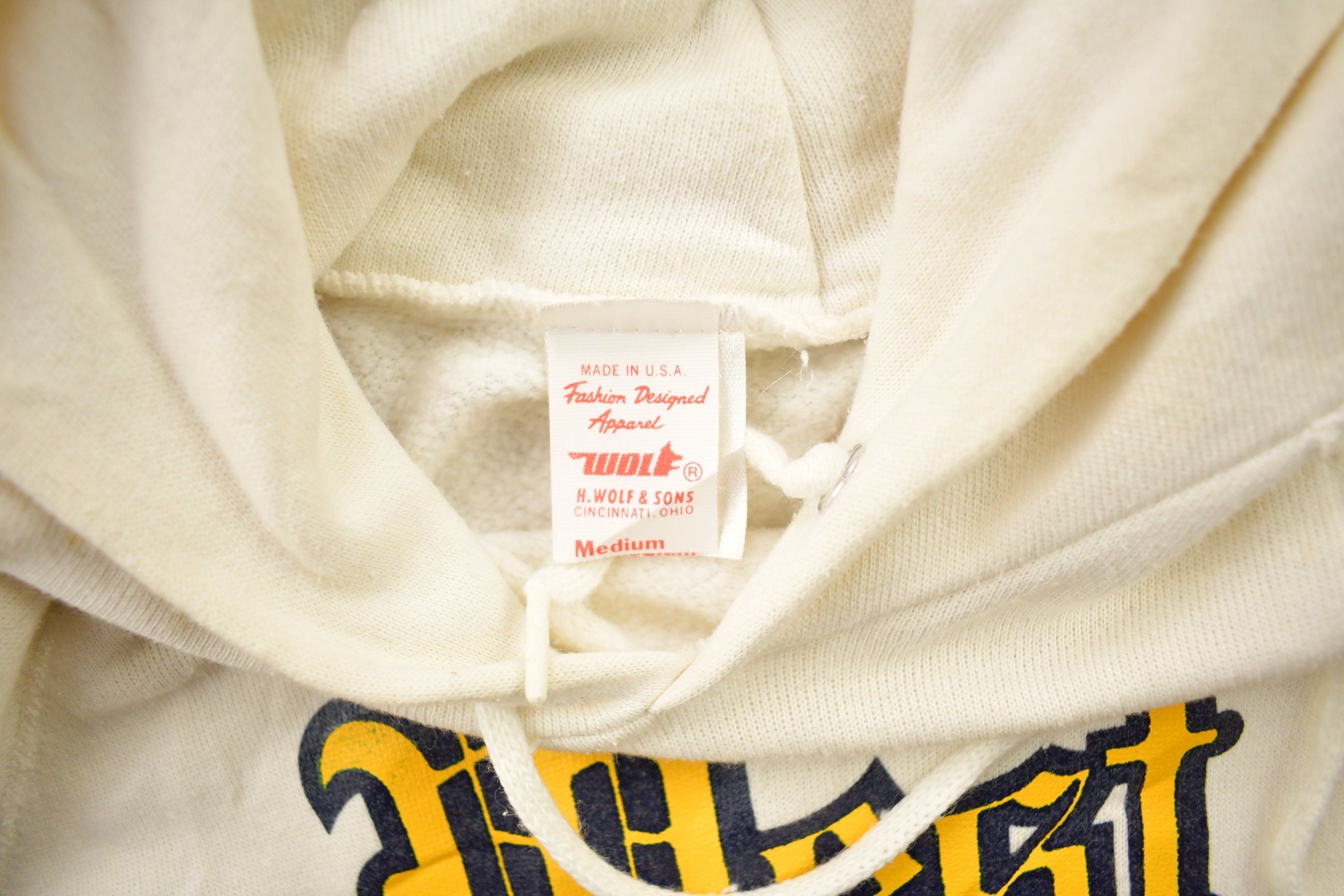 Vintage 1970s West Virginia University Collegiate Raglan Hoodie
