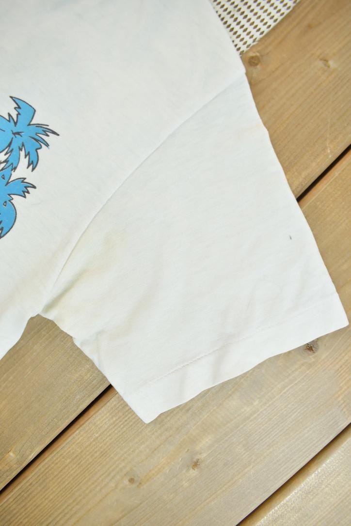 Vintage 1985 The Flintstones Double Sided Cartoon Promo T-Shirt
