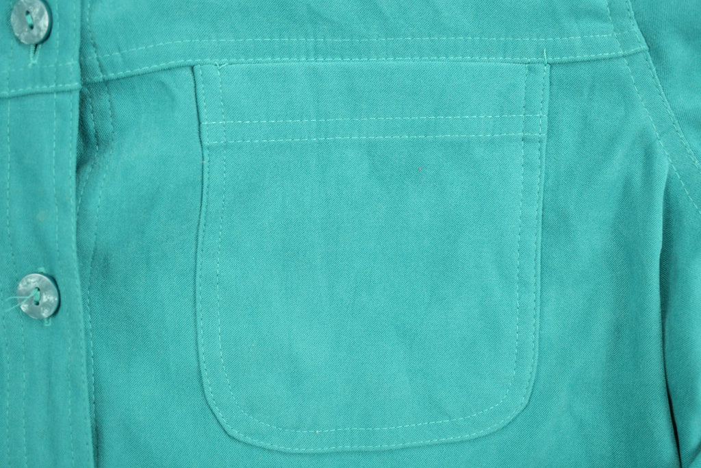 Vintage 1970s Allison Daley Blank Button Up Shirt