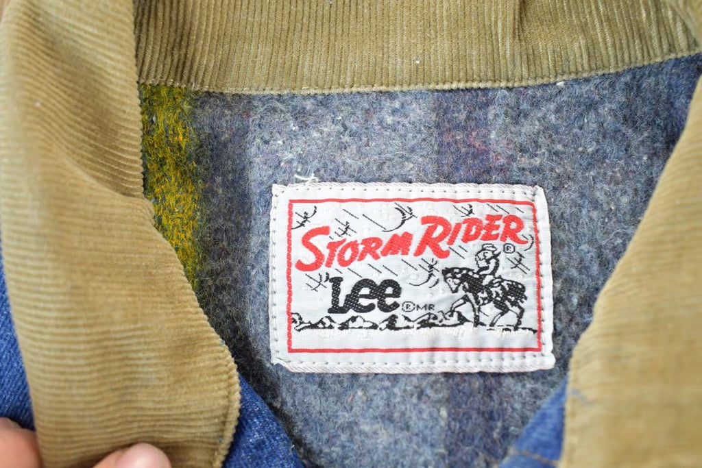 Vintage 1970s Lee Storm Riders Lined Jean Jacket