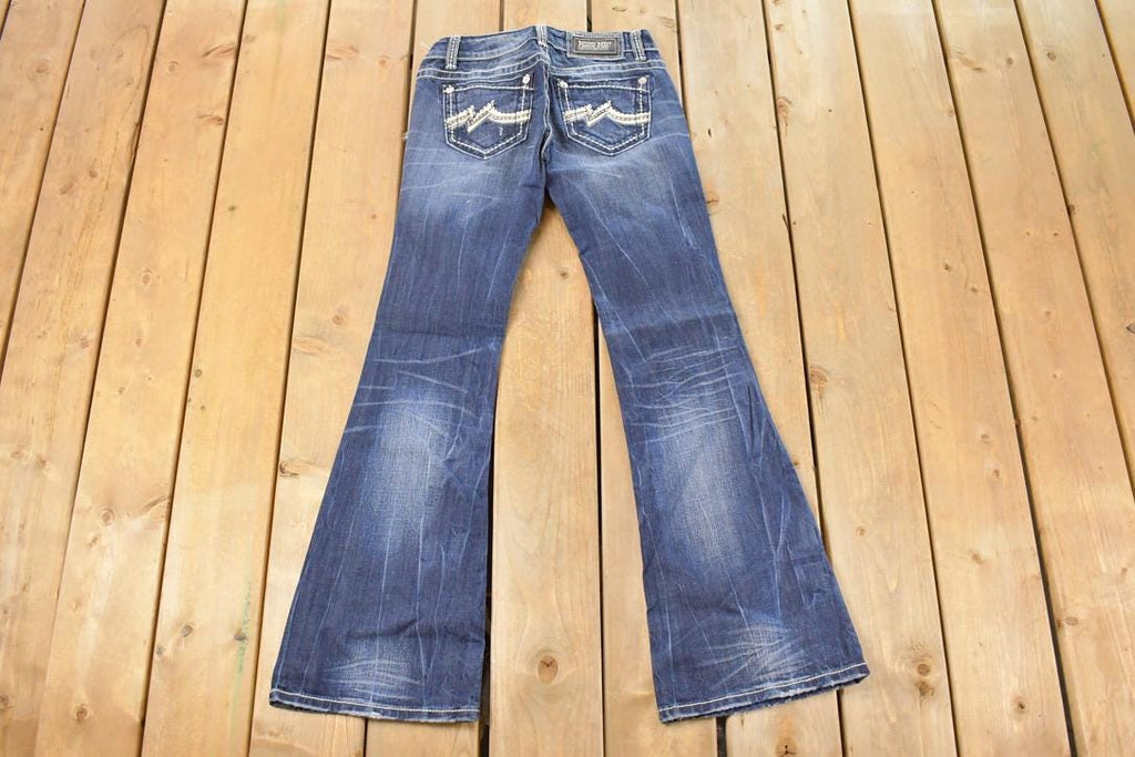 Vintage Deadstock Y2K Miss Me Bedazzled Low Rise Jeans Women's Size 26x31