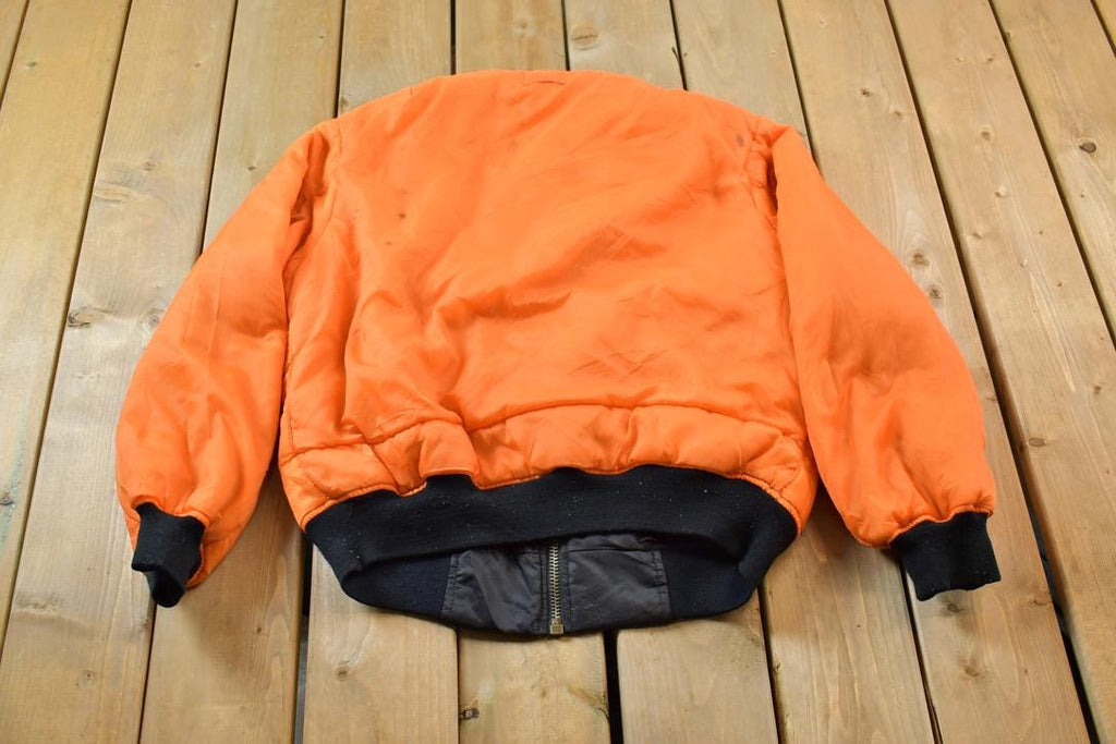 Vintage 1990s Reversible MA-1 Military Flyer's Jacket