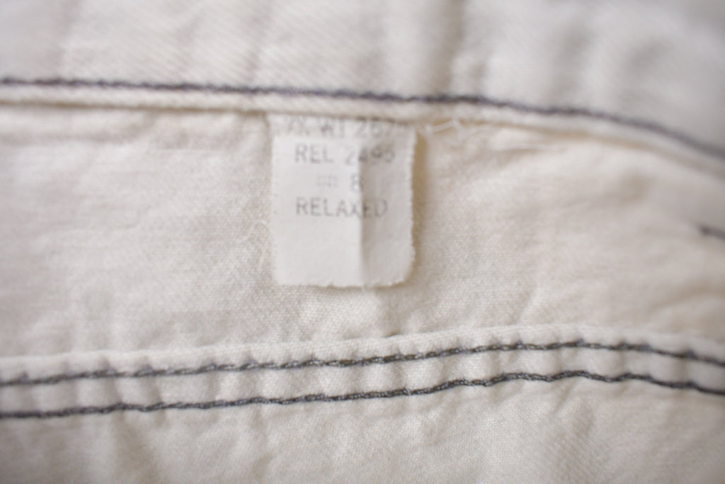 Vintage 1990s Bonjour White Jean Shorts 26 x 10