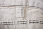 Vintage 1990s Bonjour White Jean Shorts 26 x 10