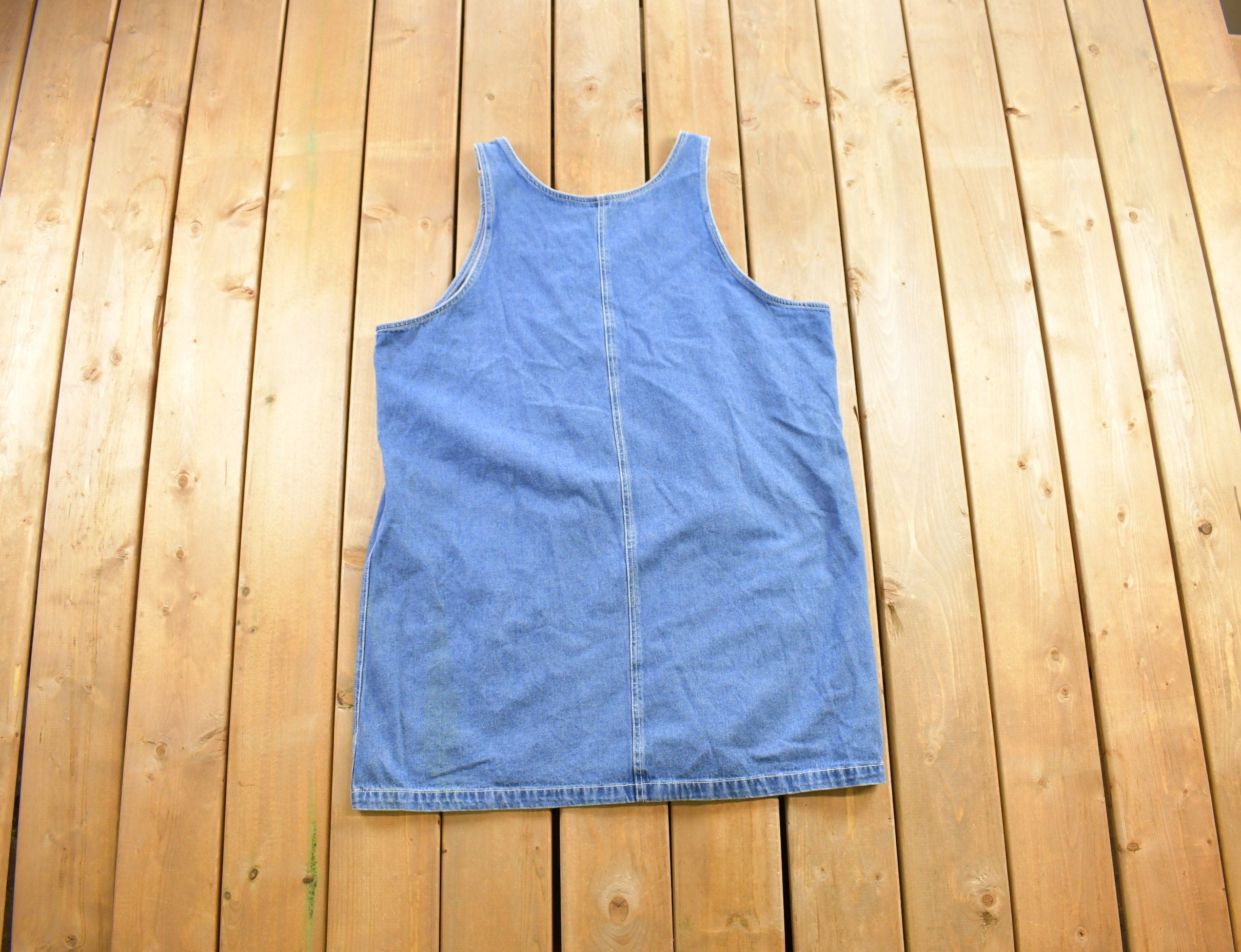 Vintage 1990s Mickey Unlimited Denim Jean Overalls Size 22x24