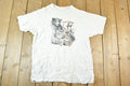 Vintage 1990s Forest Animals Outdoorsman Wolf T-Shirt Mens L