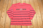Vintage 1990 IOU Premier Edition Long Sleeve Striped T Shirt