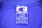 Vintage 1990s Champion Blank Blue Crewneck Sweatshirt