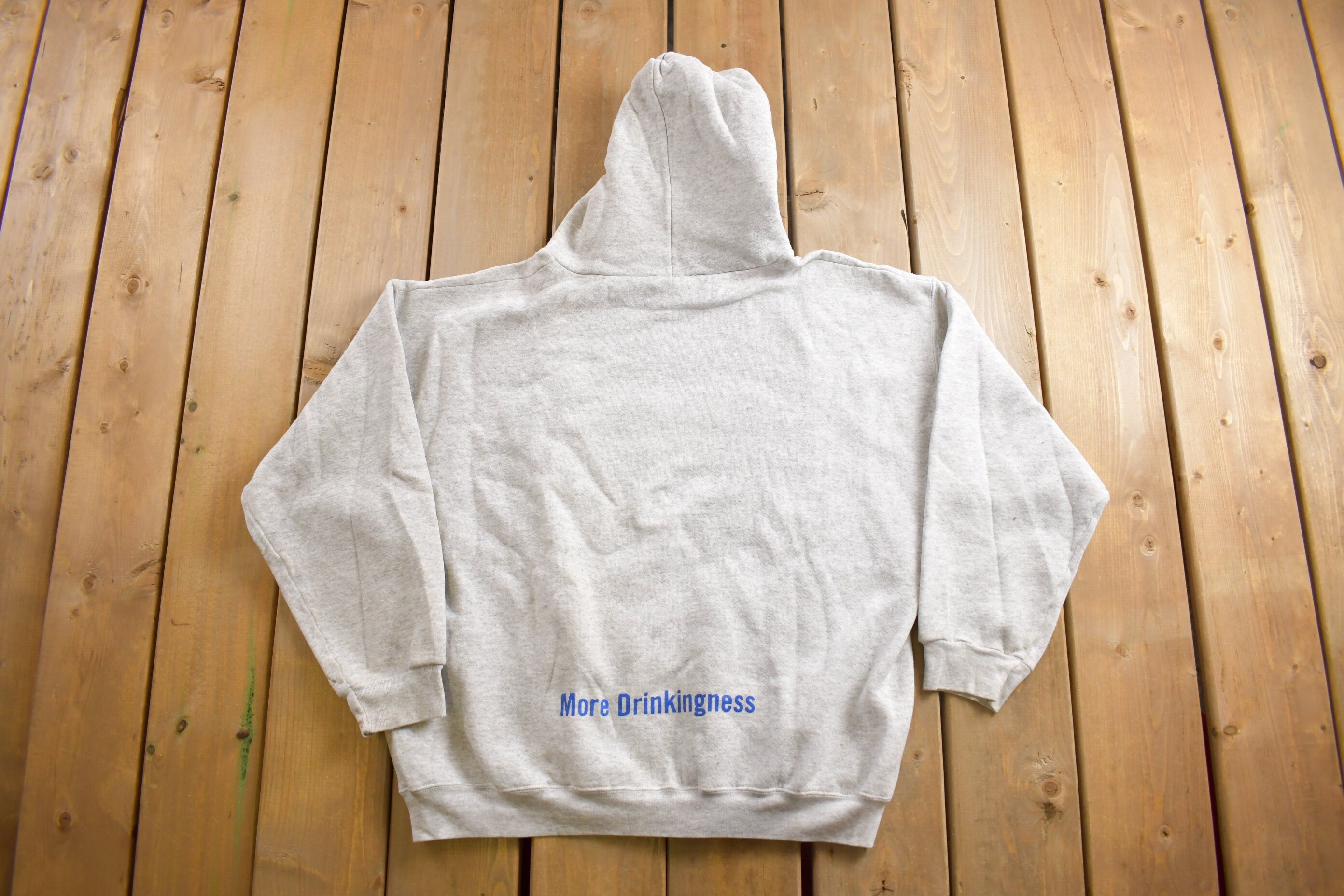 Vintage 1990s Beer Parody Tultex Graphic Hoodie