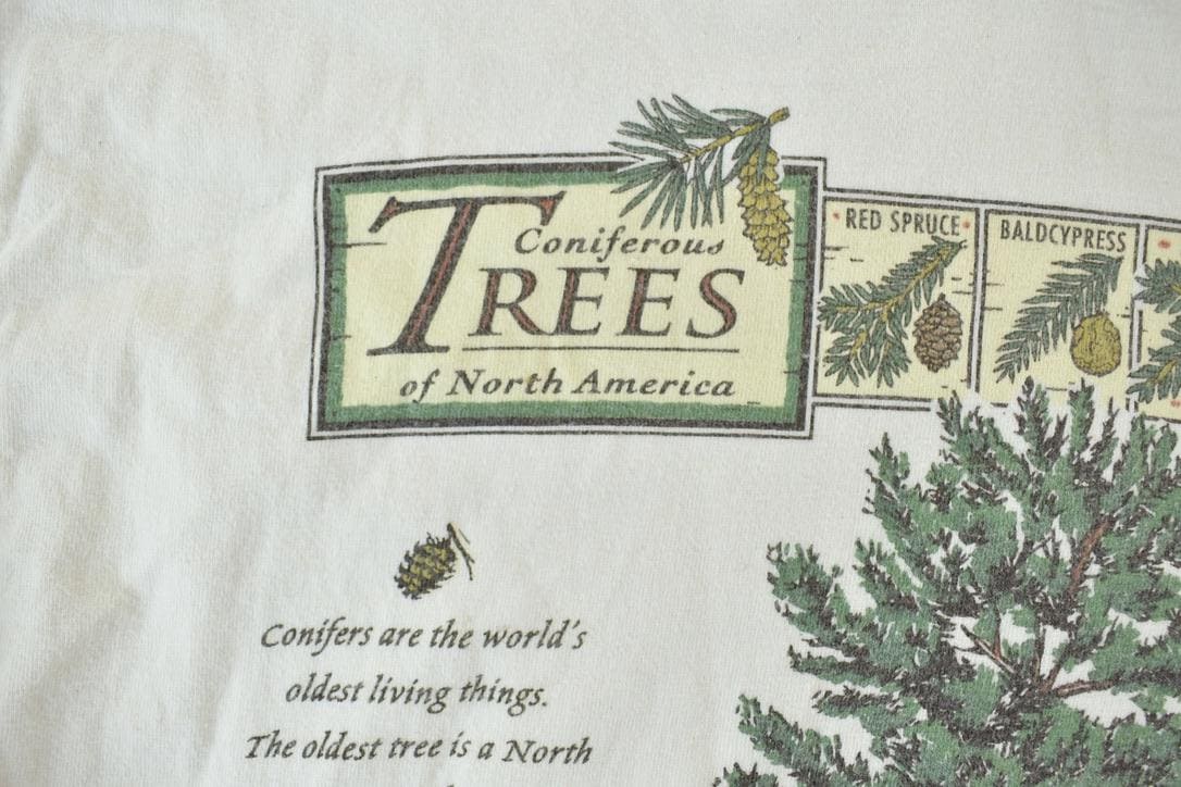 Vintage 1990s Coniferous Trees Single Stitch T-Shirt