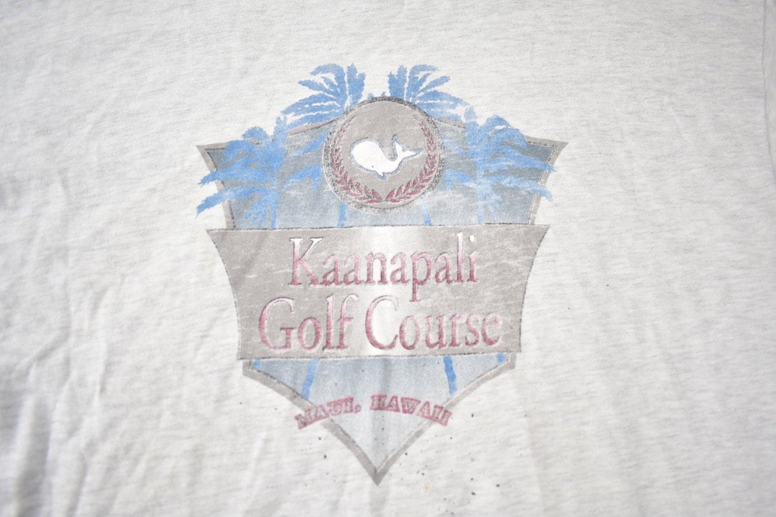 Vintage 1990s Kaanapali Golf Course Maui Hawaii Souvenir T Shirt Made In USA