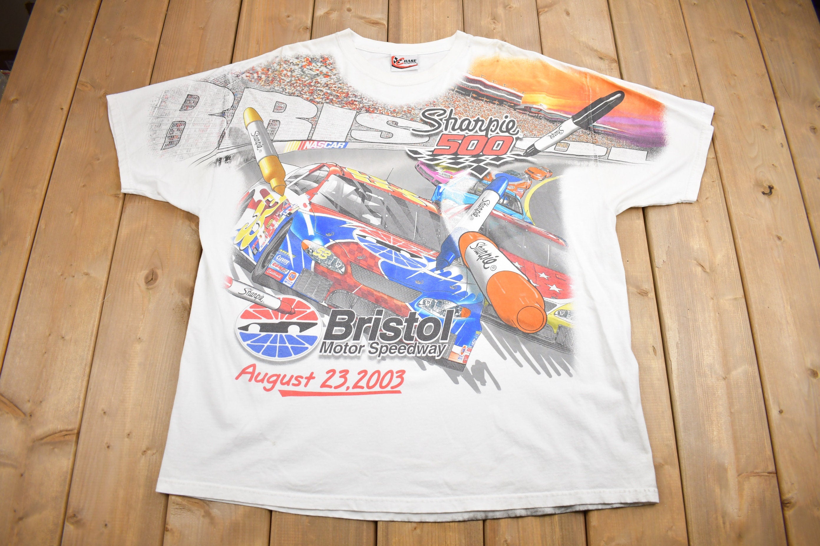 Vintage 2003 NASCAR Sharpie 500 Racing T-Shirt