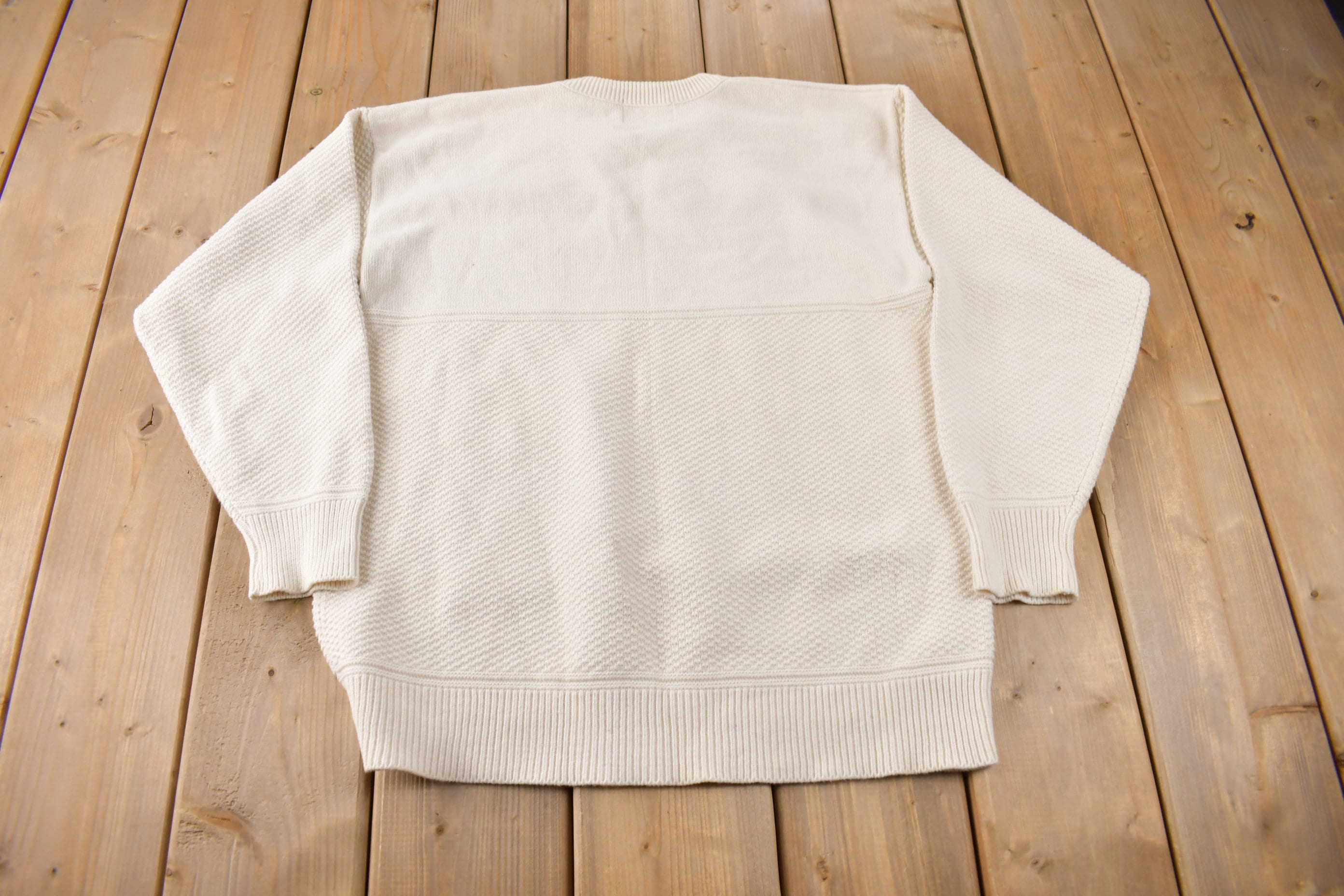 Vintage 1990s Mt. Morris Camp And Conference Center Knit Crewneck Sweatshirt Made In USA