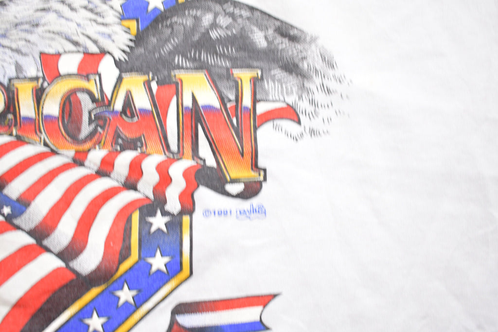 Vintage 1991 Proud To Be American Graphic T-Shirt