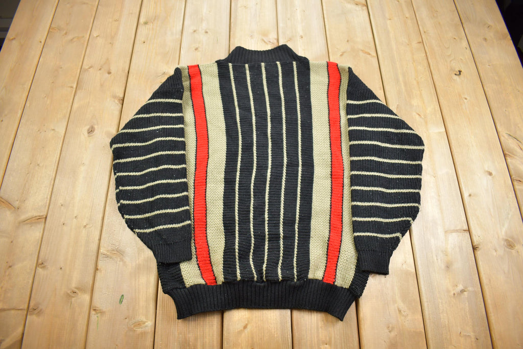 Vintage 1980s Clifton Place Heavy Knit Turtle Neck Sweater Made In USA