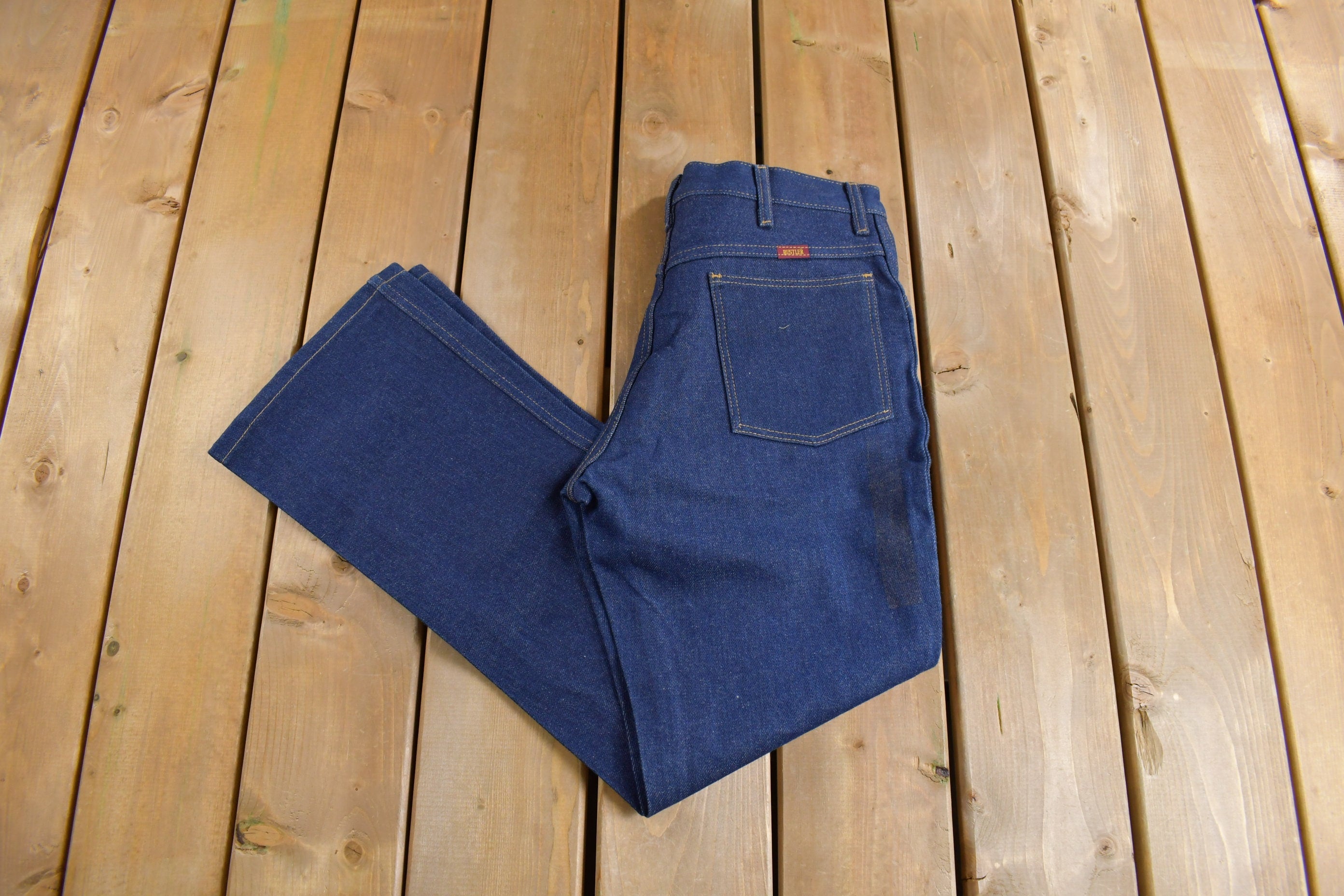 Vintage 1990s Rustler Indigo Wash Jeans Size 32 x 30