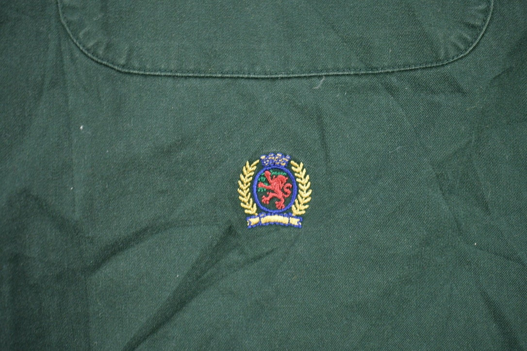 Vintage 1990s Tommy Hilfiger Blank Button Up Shirt  1990s Button Up  Vintage Flannel  Basic Button Up  Vintage Tommy Hilfiger