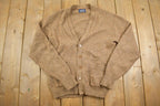 Vintage 1990s Puritan Wool Knit Cardigan Sweater - Made In USA