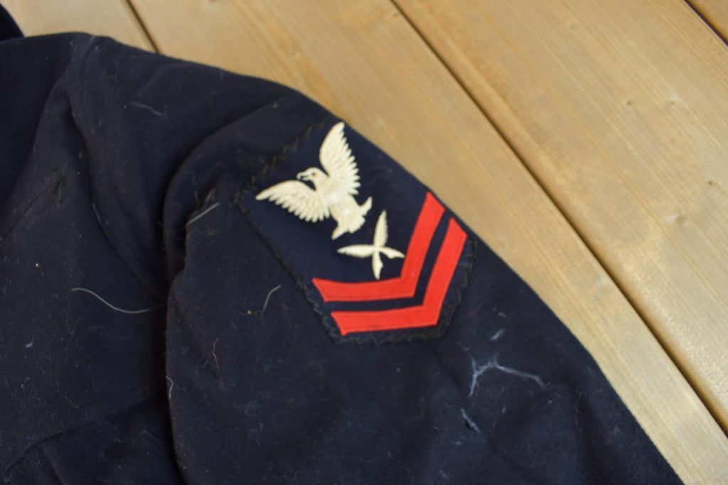 Vintage 1940s Navy Naval Wool Sweater /