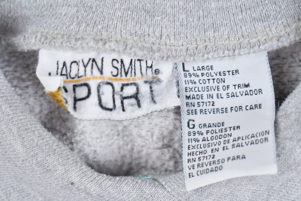 Vintage 1990s Jaclyn Smith Sport Flower Collared Sweatshirt