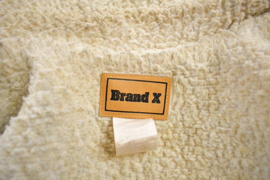 Vintage 1990s Brand X Sherpa Lined Denim Jacket