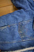 Vintage 1990s Wrangler Fleece Lined Jean Jacket