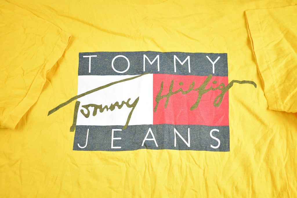 Vintage 1990s Tommy Jeans Made In USA Graphic T-Shirt