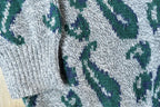 Vintage 1990s Paisley Knit Abstract Pattern Crewneck Sweater