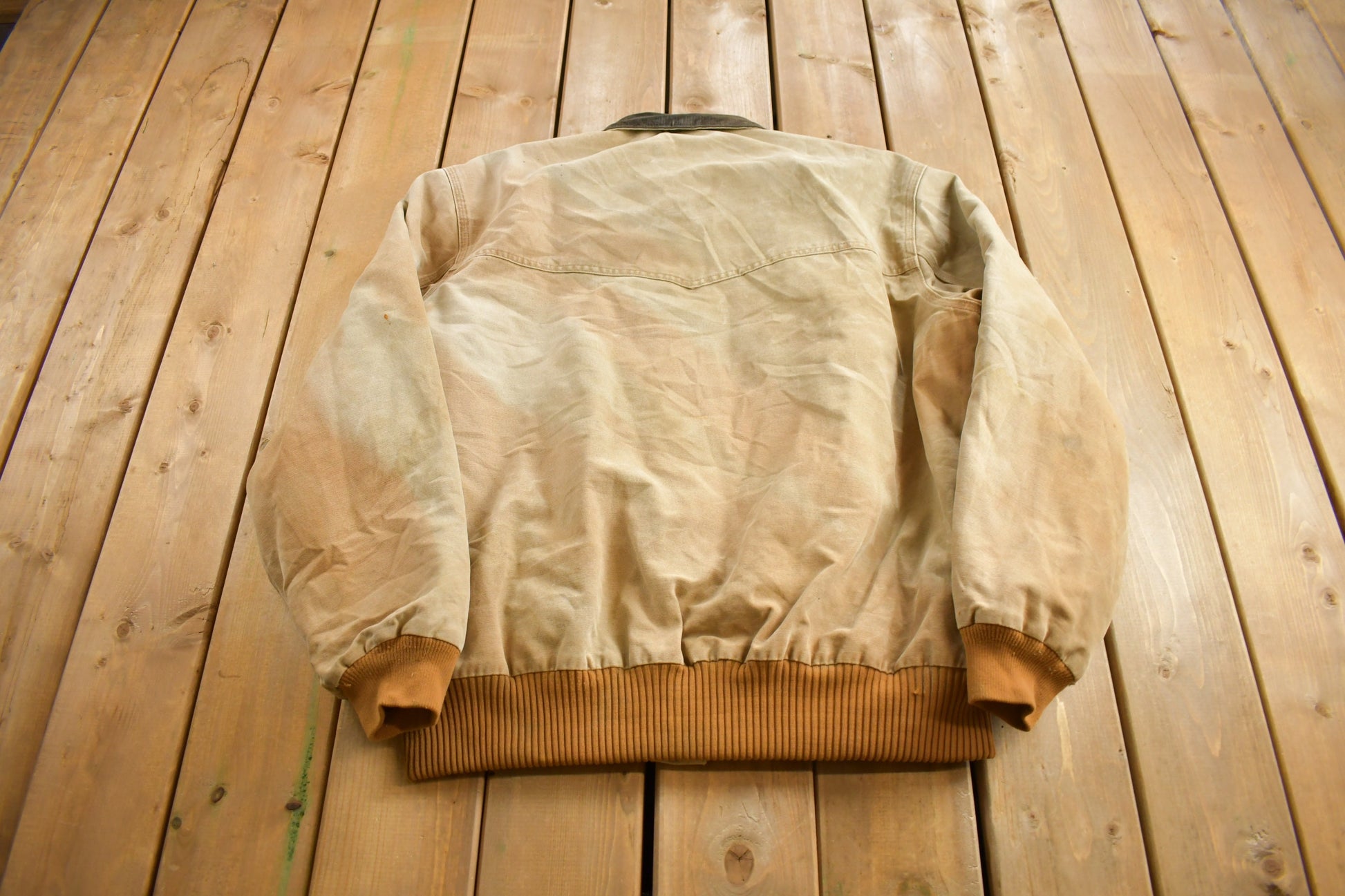 Vintage Y2K Carhartt Beige Santa Fe Work Jacket