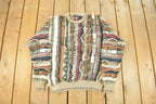 Vintage 1990s Marconi 3D Cable Knit Crewneck Sweater Men's Large