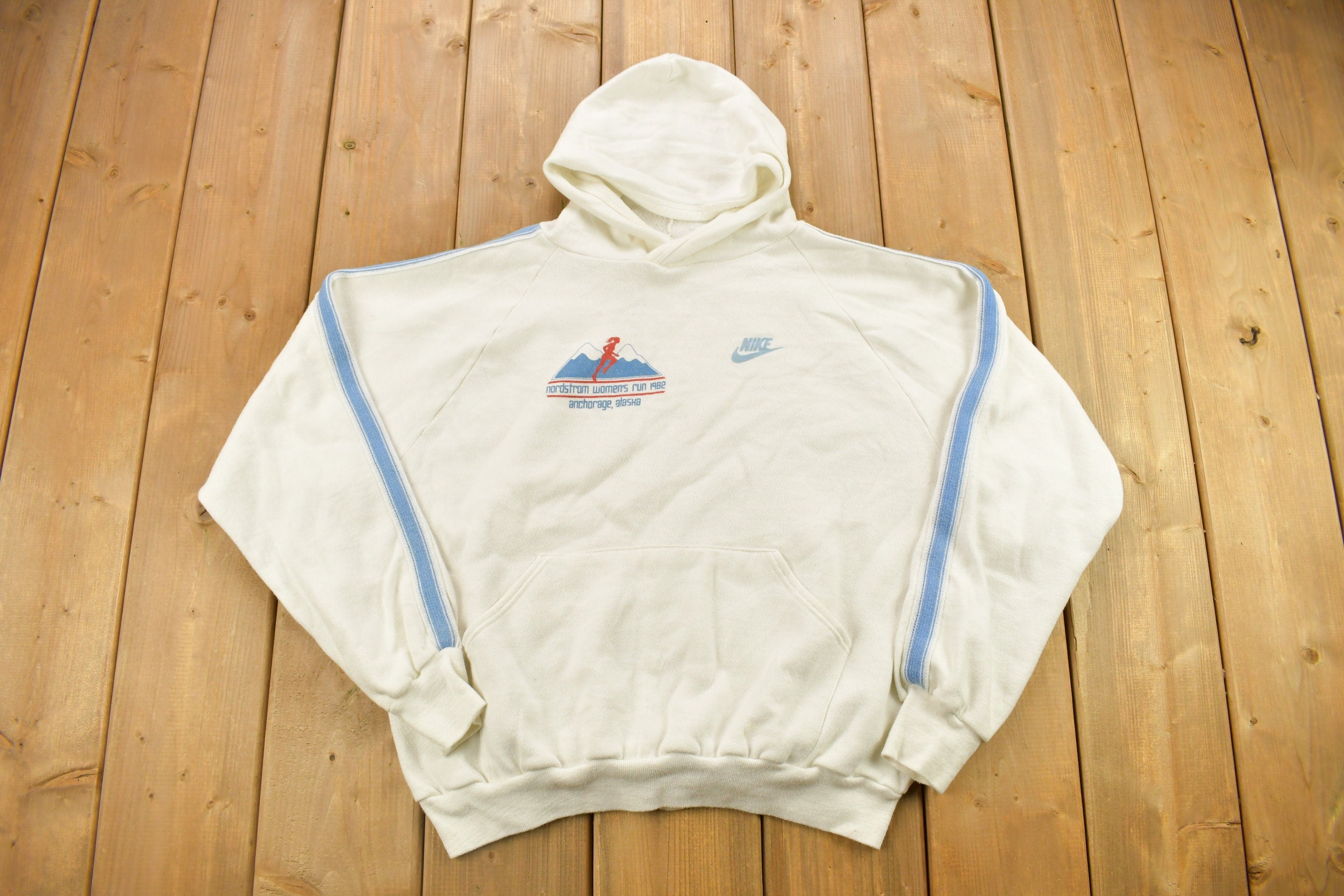 Vintage 1982 Nike Norstrom Women's Run Raglan Hoodie