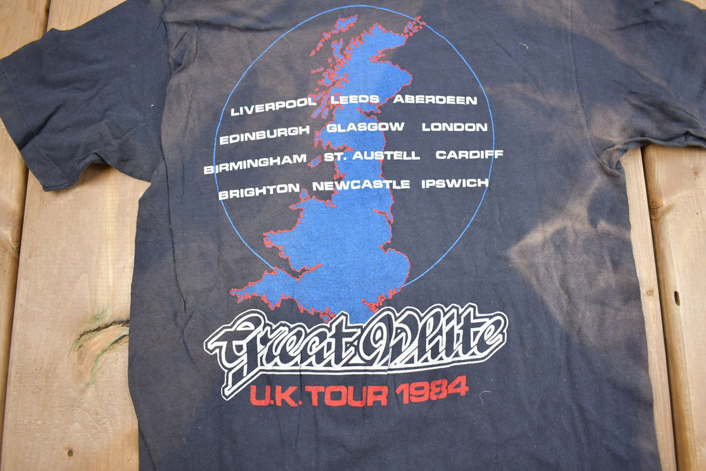 Vintage 1984 Great White Stick It UK Tour Band T-shirt