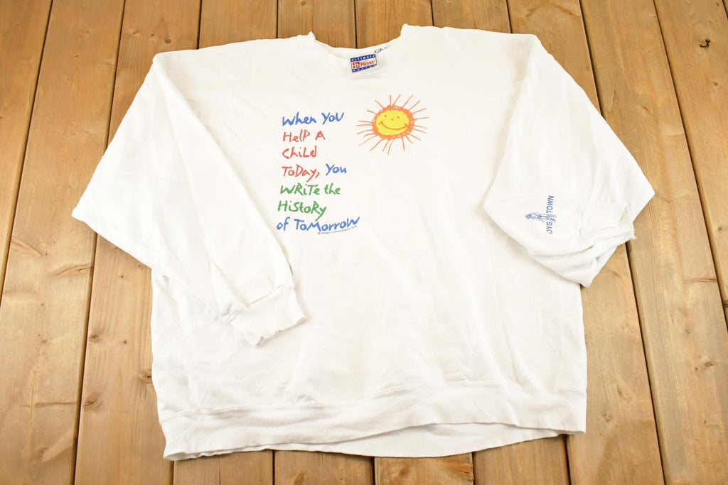 Vintage 1990s Boys Town Souvenir Crewneck Sweatshirt Womens XL