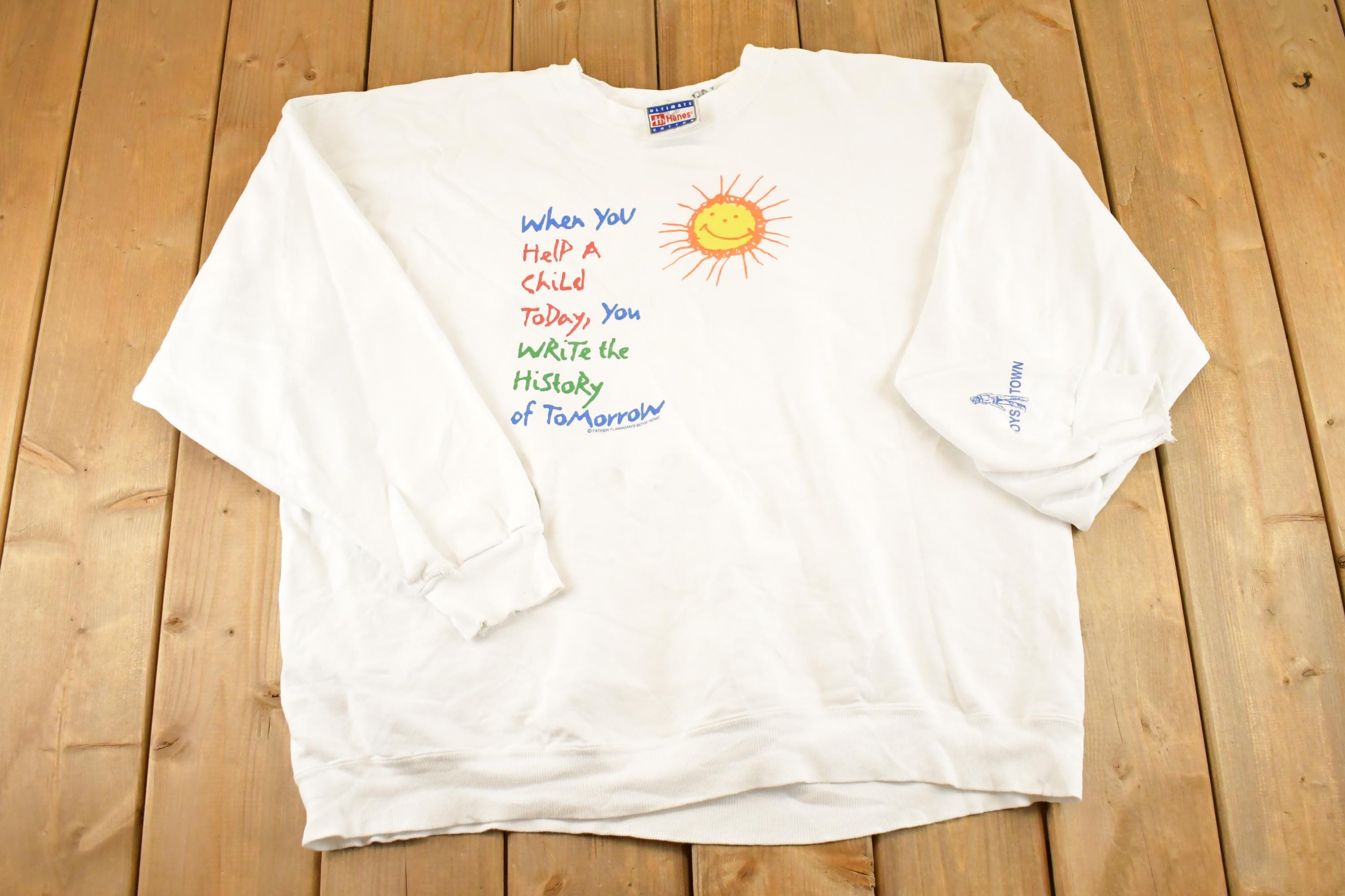 Vintage 1990s Boys Town Souvenir Crewneck Sweatshirt Womens XL