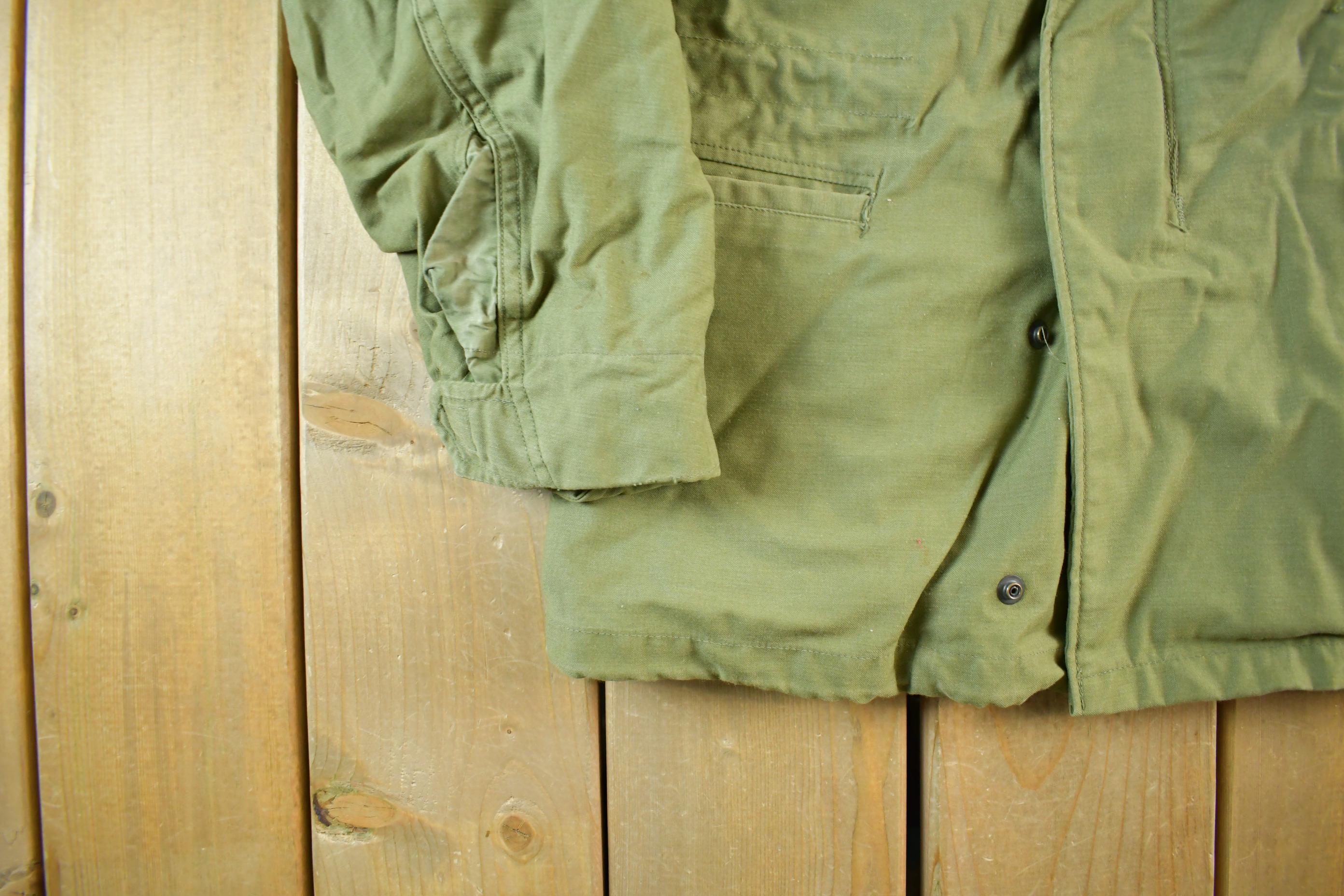 Vintage 1970s OG-107 Nylon Combat Field Coat Men's XS