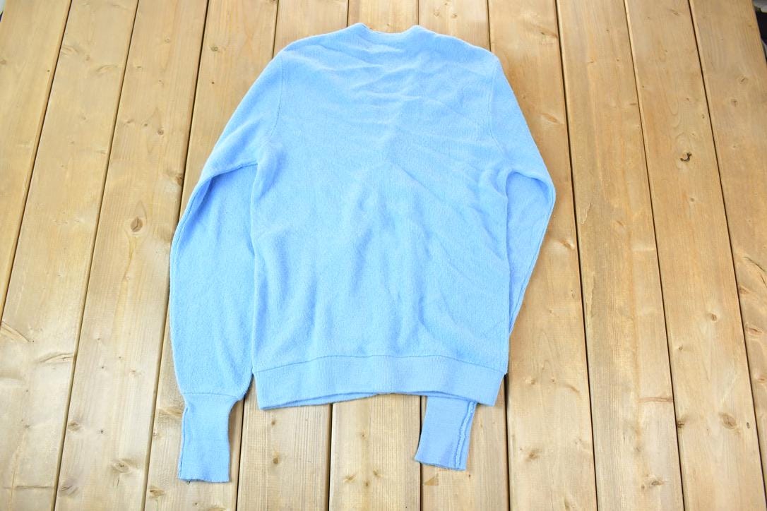Vintage 1970s Izod Lacoste Knit Cardigan Sweater Men's S
