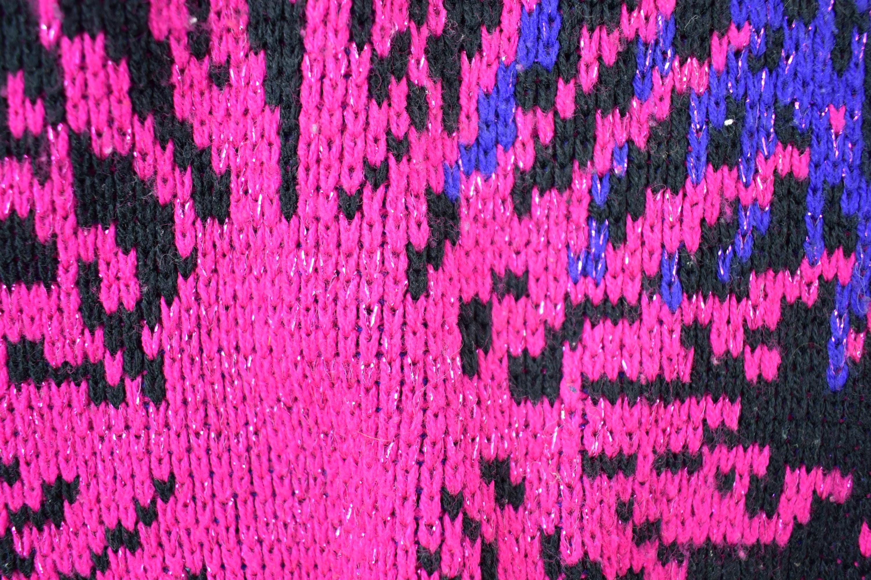 Vintage 1990s Enchante Fireworks Neon Sparkle Knit Crewneck Sweater  90s Crewneck  Made In USA  Preppy Knit