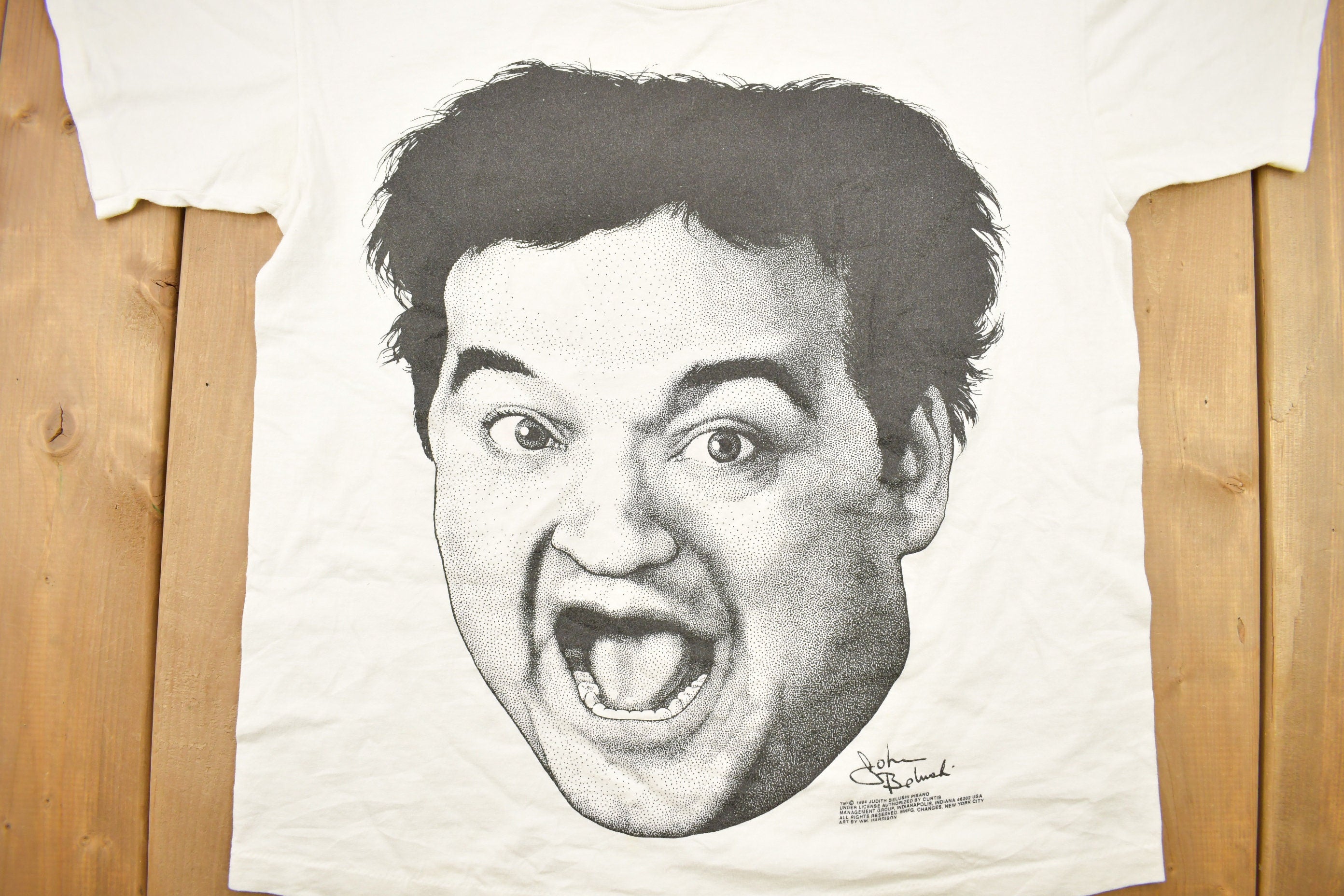 Vintage 1994 John Belushi Big Face Graphic T Shirt Single Stitch Made In USA