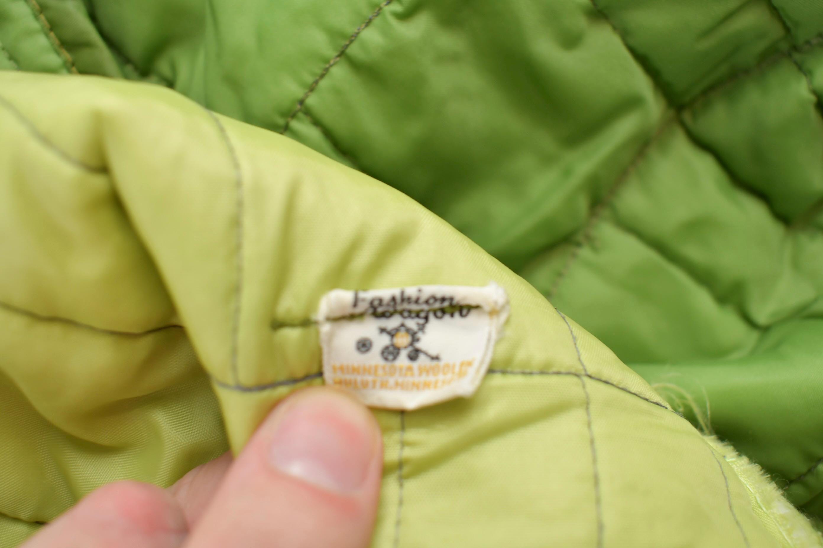 Vintage 1970s Quilted Overcoat Jacket
