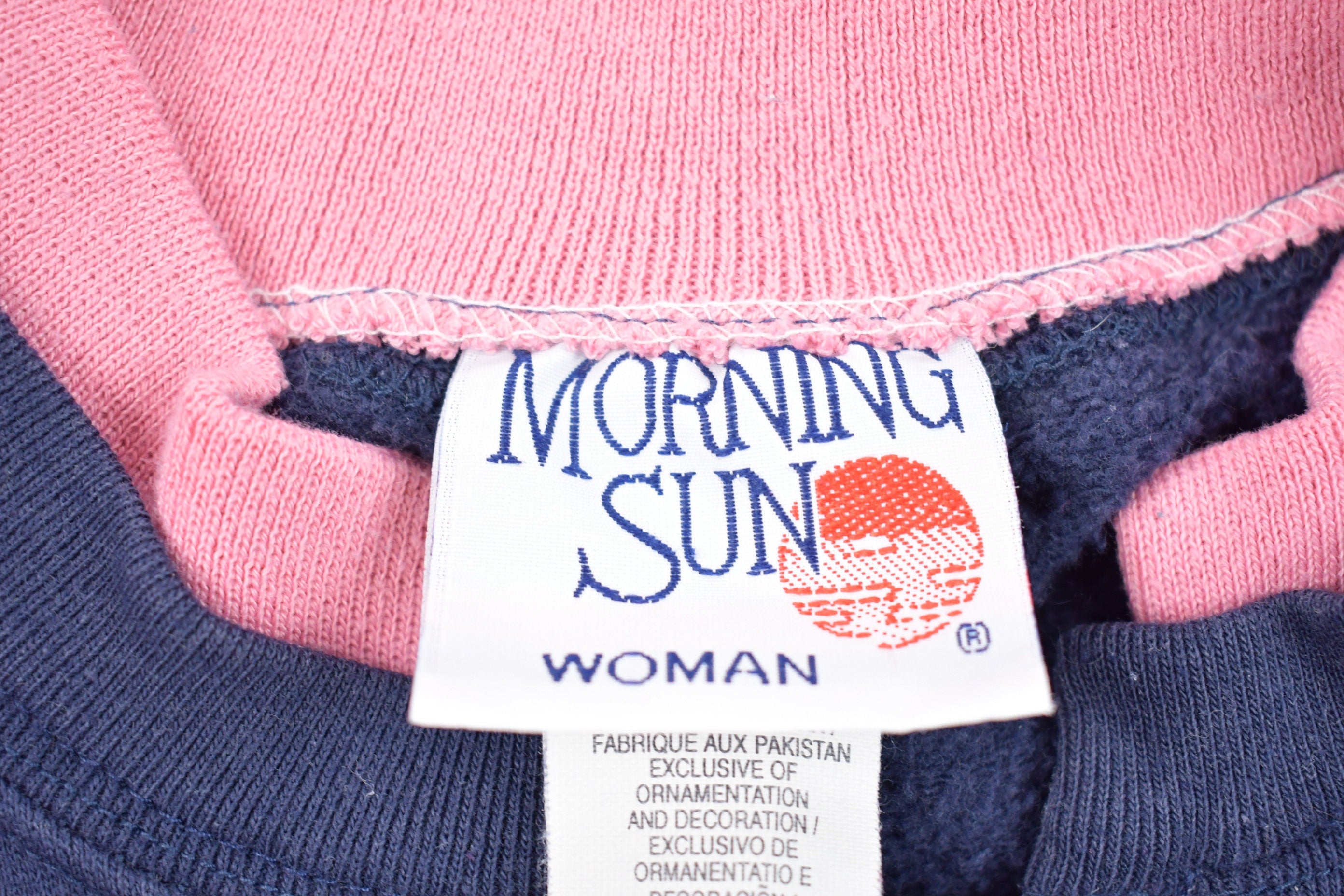 Vintage 1990s Morning Sun Fleece Sweater / Sportswear / 90s Crewneck / Flowers / Athleisure / Hiking