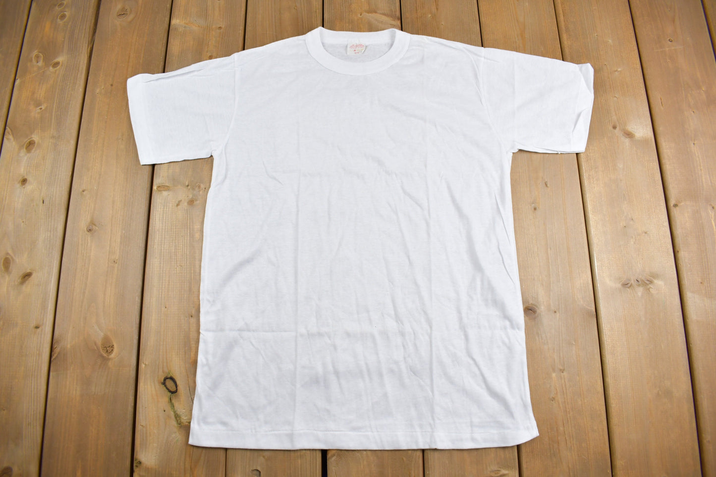 Vintage 1980s Blank White T Shirt / Made in Canada / Vintage T Shirt / Streetwear /