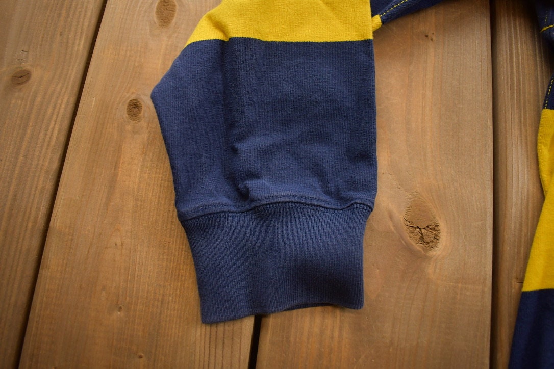 Vintage 1990s Polo Ralph Lauren Color Block Rugby Sweatshirt