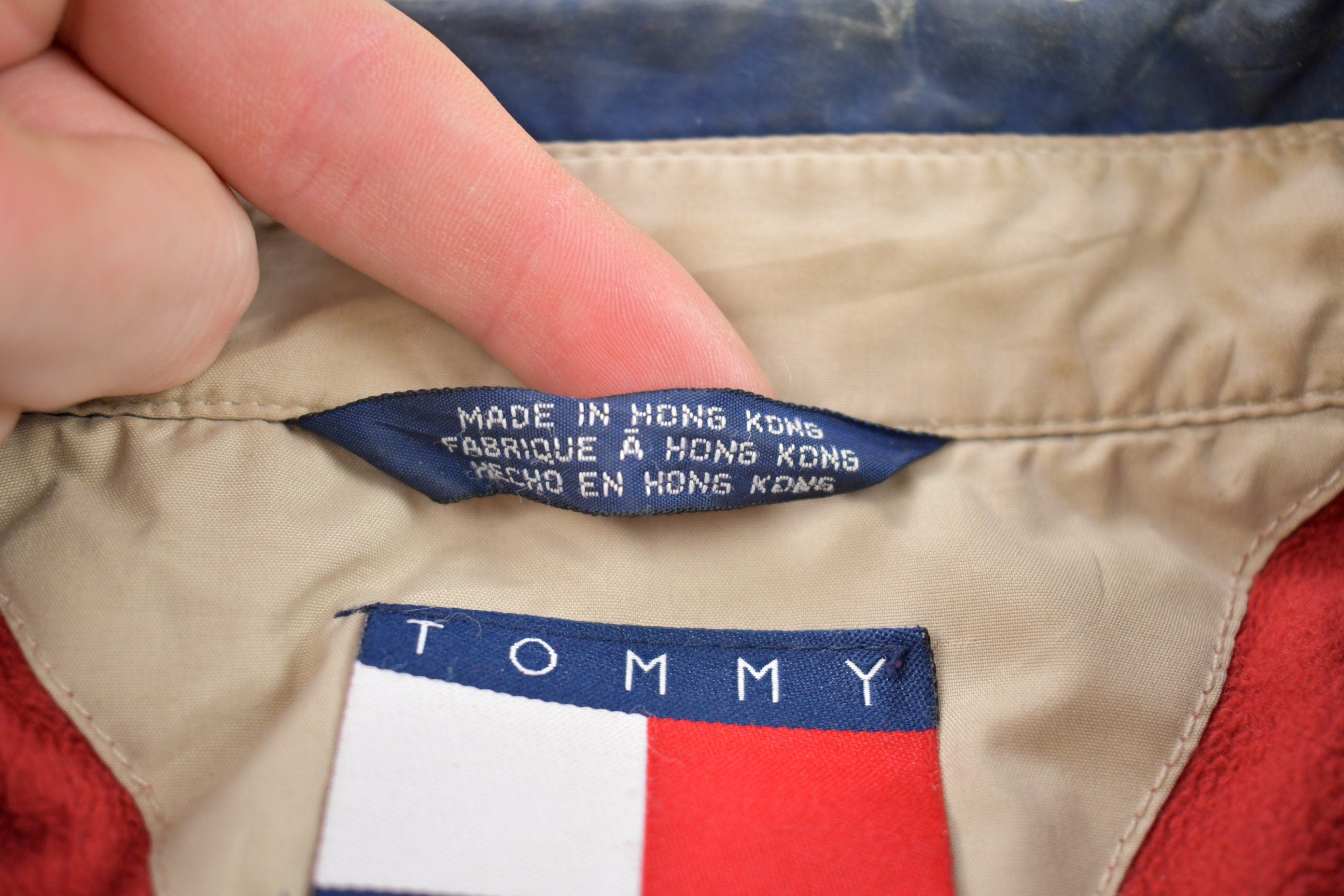 Vintage 1980s Tommy Hilfiger Embroidered Full Zip Golf Jacket