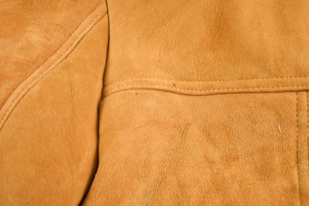 Vintage 1980s Sears The Leather Shearling Jacket