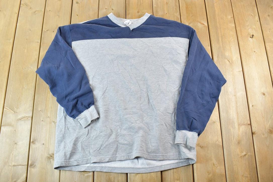 Vintage 1990s Colour Block Crewneck Sweatshirt
