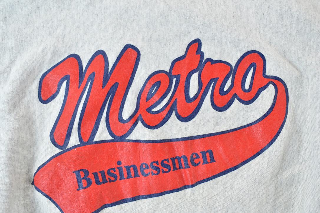 Vintage 1990s Metro Businessmen University Reverse Grain Crewneck