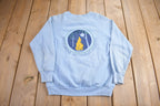 Vintage 1980s Michigan Me Methodist Institute Crewneck Sweatshirt  Made In USA  Streetwear  Embroidered