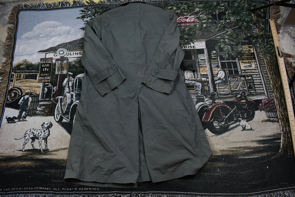 Vintage Army Military Button Down Overcoat